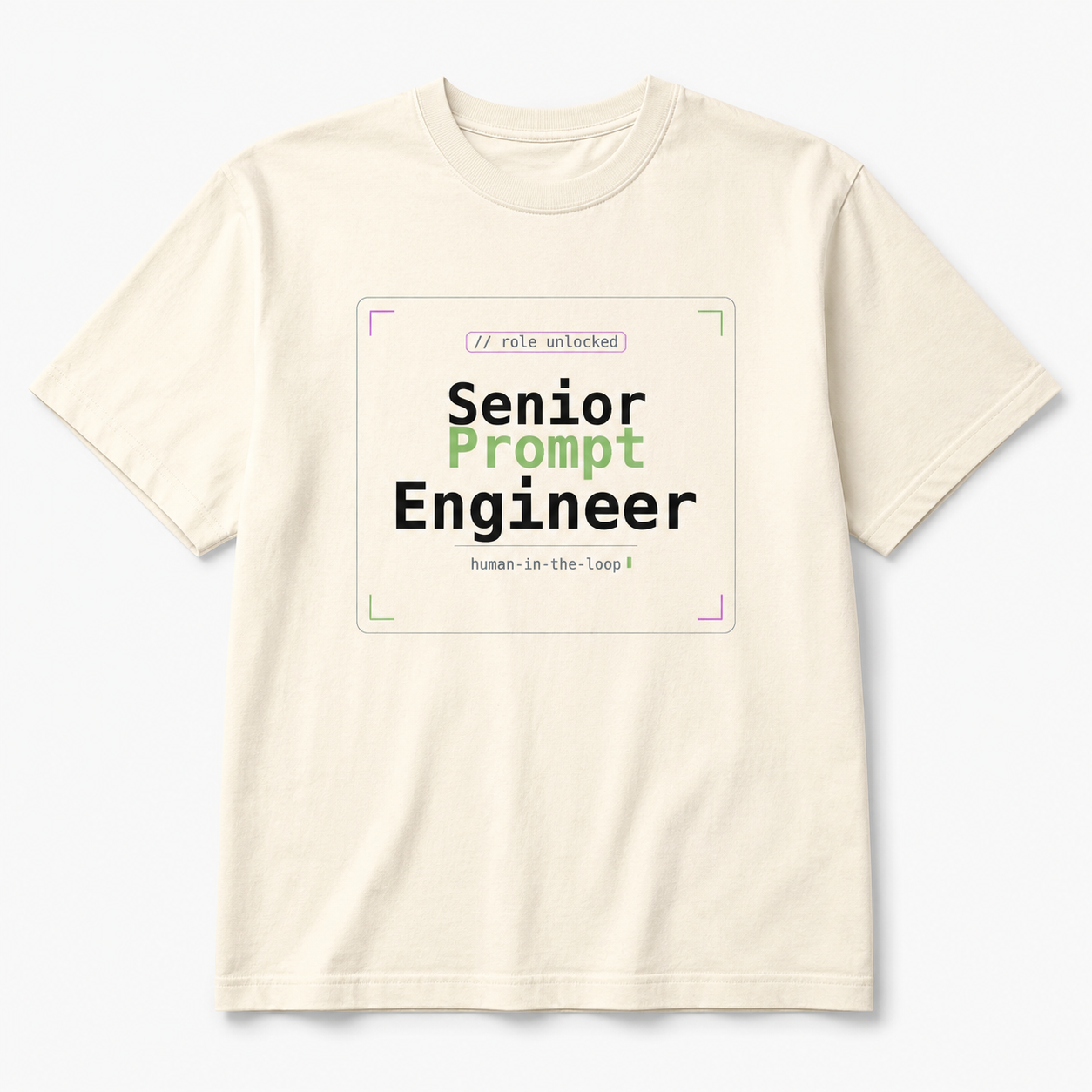 Senior Prompt Engineer Premium Garment-Dyed T-Shirt