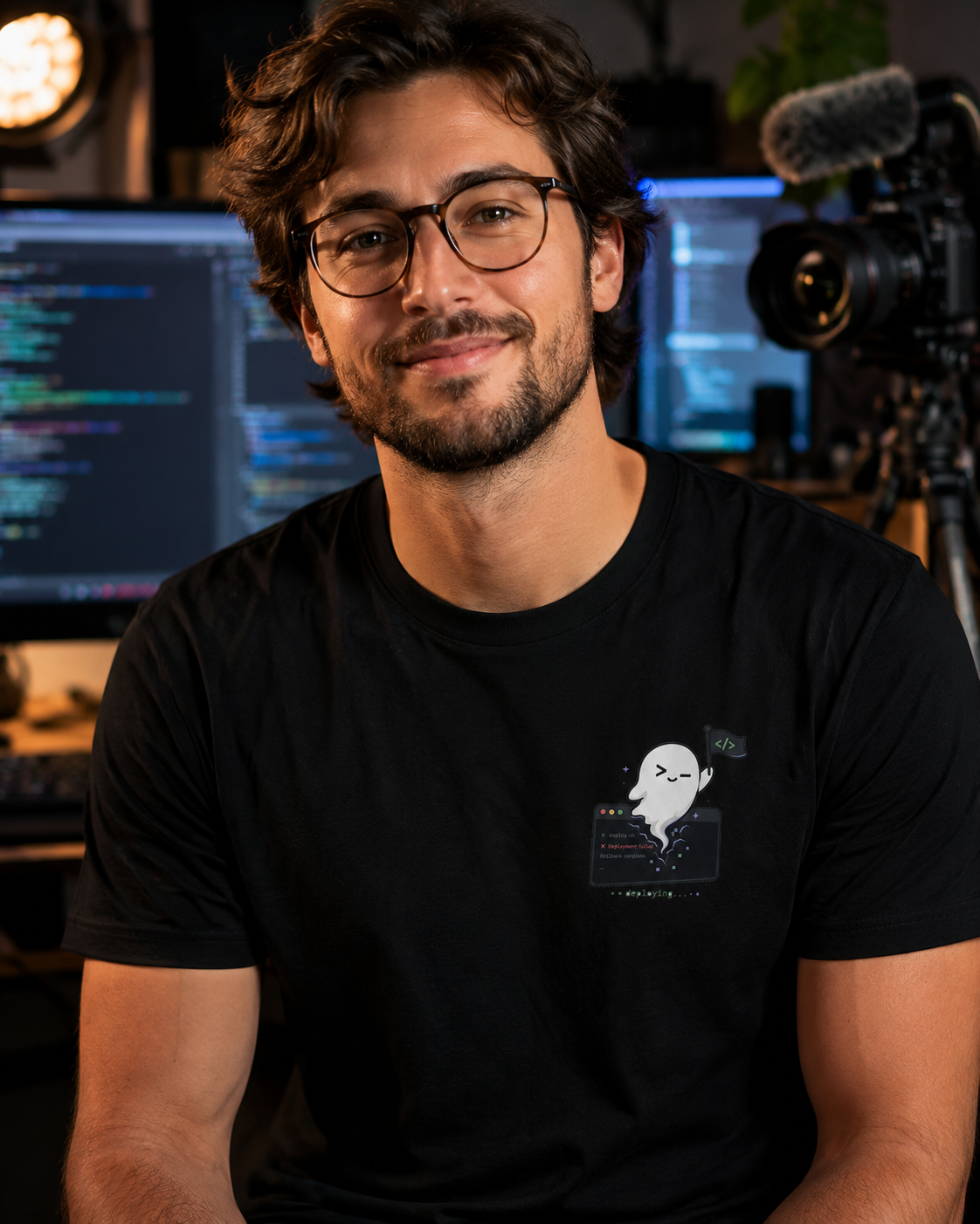 Deploy Ghost T-Shirt | Cute Funny Developer Tee