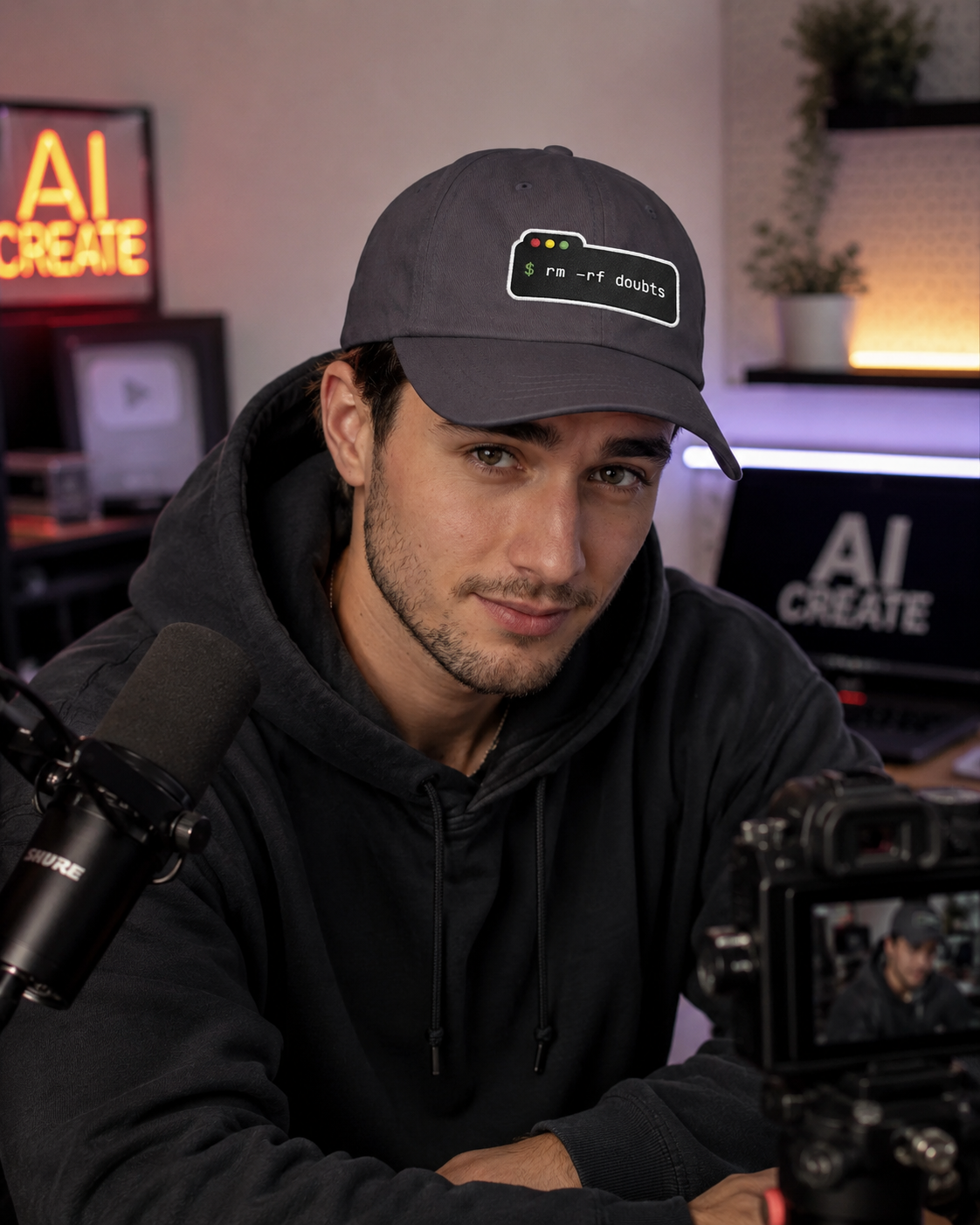Dad Cap — “rm -rf doubts” Terminal Code Embroidery Hat